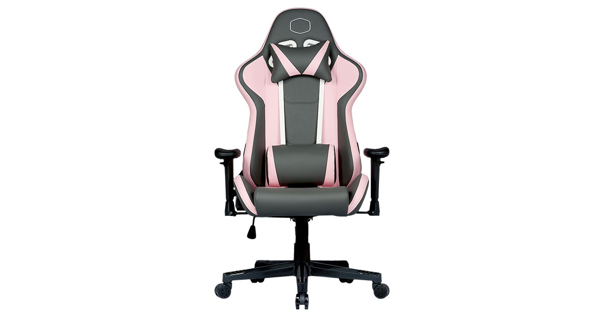 Caliber R1S Rose Gaming Chair - Rose White & Rose Gray