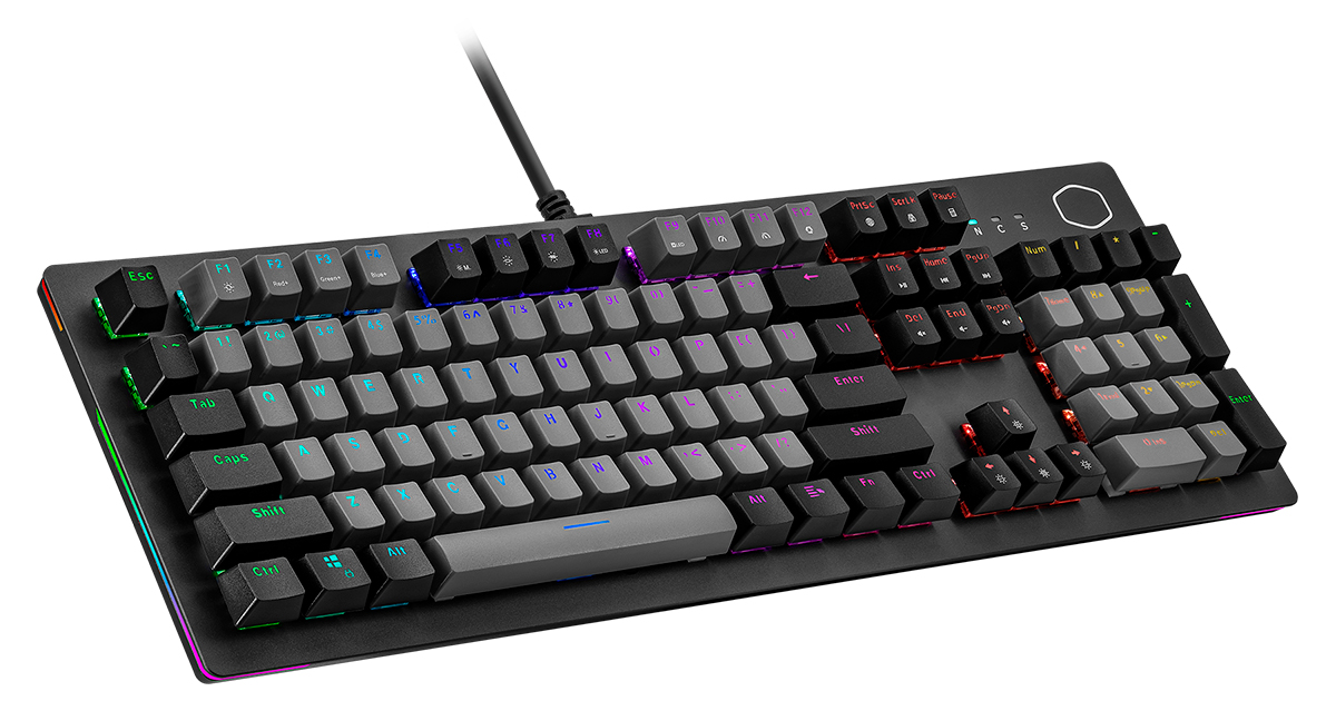 Cooler Master CK352 Clavier Mécanique Gaming, AZERTY FR - Red Switches,  Rétroéclairage Bandes Lneuses RGB par Touche, Keycaps P148 - Cdiscount  Informatique