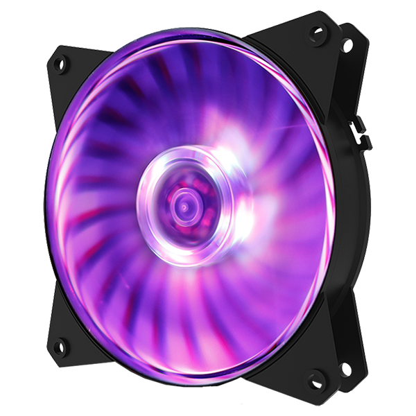 NEW COOLER MASTER MASTERFAN MF120L RED LED SILENT COOLING Case FAN 3-Pin 1200RPM 