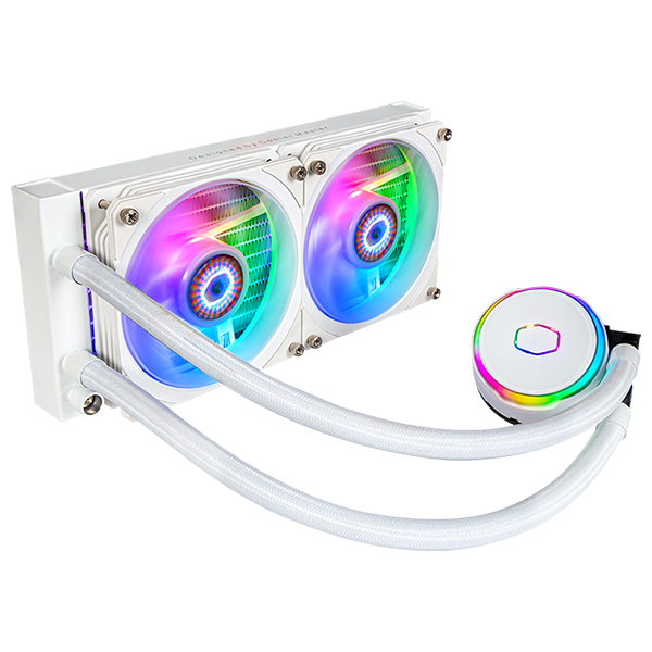 MasterLiquid PL240 Flux White Edition CPU Liquid Cooler | Cooler Master