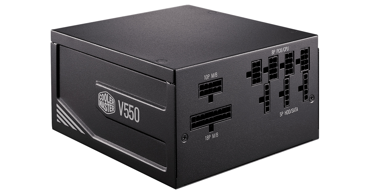 V550 Gold 550W Semi-Fanless Full-Modular Power Supply | Cooler Master